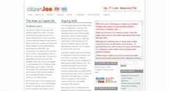 Desktop Screenshot of citizenjoe.org
